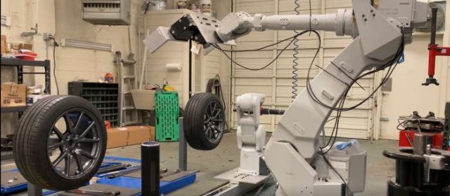机器人轮胎更换系统问世 更换速度远超人类员工