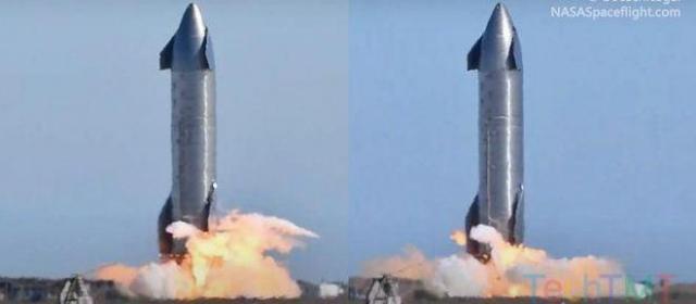 SpaceX星舰原型SN9一天完成3次静态点火测试