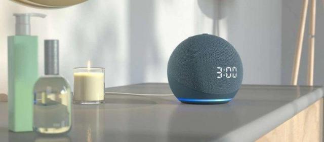 亚马逊新一代Amazon Echo Dot：带时钟的智能音箱