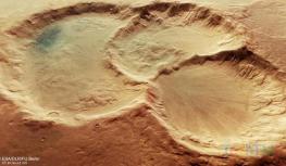 大型火星陨石坑的形成与小行星碰撞有关 30亿年前火星上或存在一个液态海洋